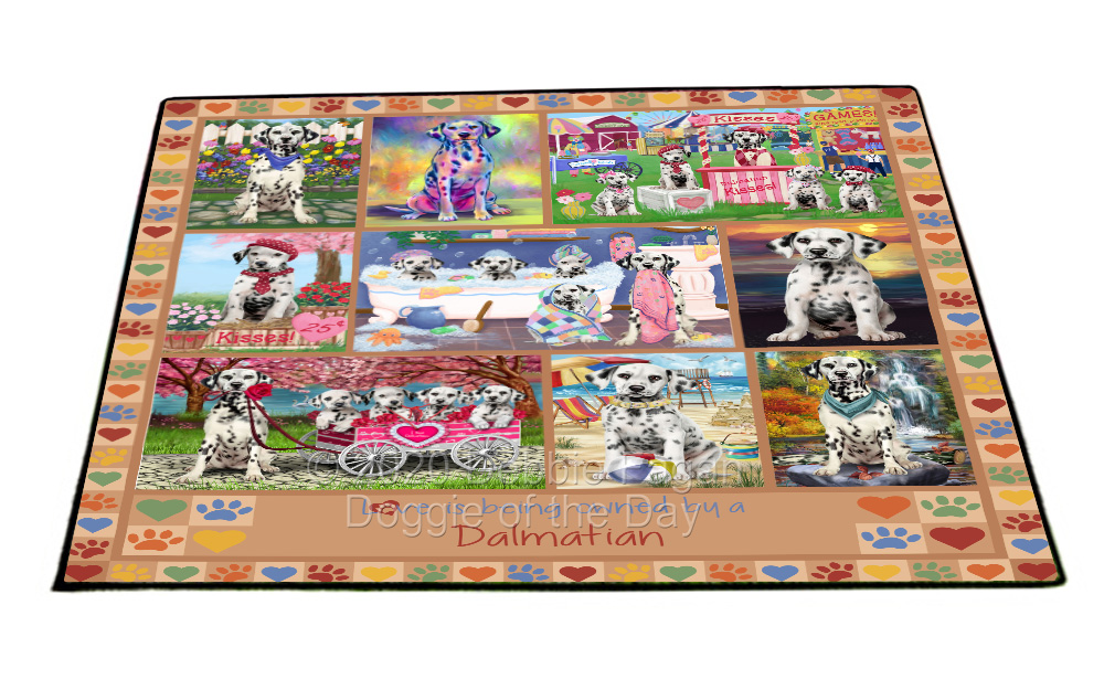 Dalmatian Dog Floor Mat Personalized Pet Door Mat Valentine Day NWT - Picture 42 of 51