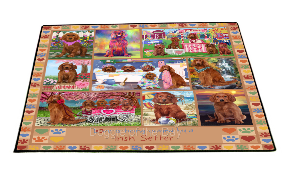 Irish Setter Dog Floor Mat Personalized Pet Door Mat Valentine Day NWT - Picture 39 of 49