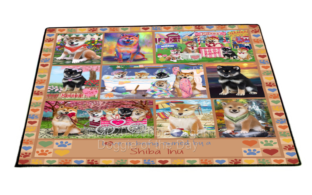 Shiba Inu Dog Floor Mat Personalized Pet Door Mat Valentine Day NWT - Picture 38 of 46