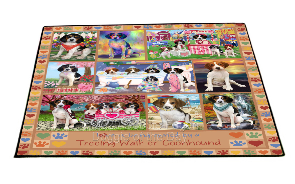Treeing Walker Coonhound Dog Floor Mat Personalized Door Mat Valentine Day NWT - Picture 36 of 45