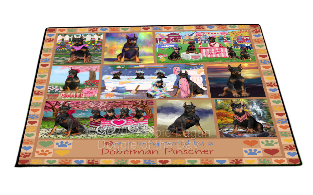 Doberman Pinscher Dog Floor Mat Personalize Pet Door Mat Valentine Day NWT - Picture 42 of 52
