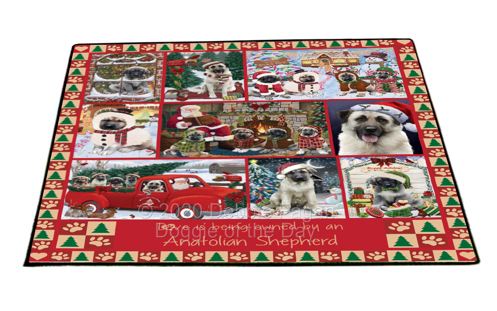 Anatolian Shepherd Dog Floor Mat Personalized Door Mat Valentine Day NWT - Picture 21 of 47