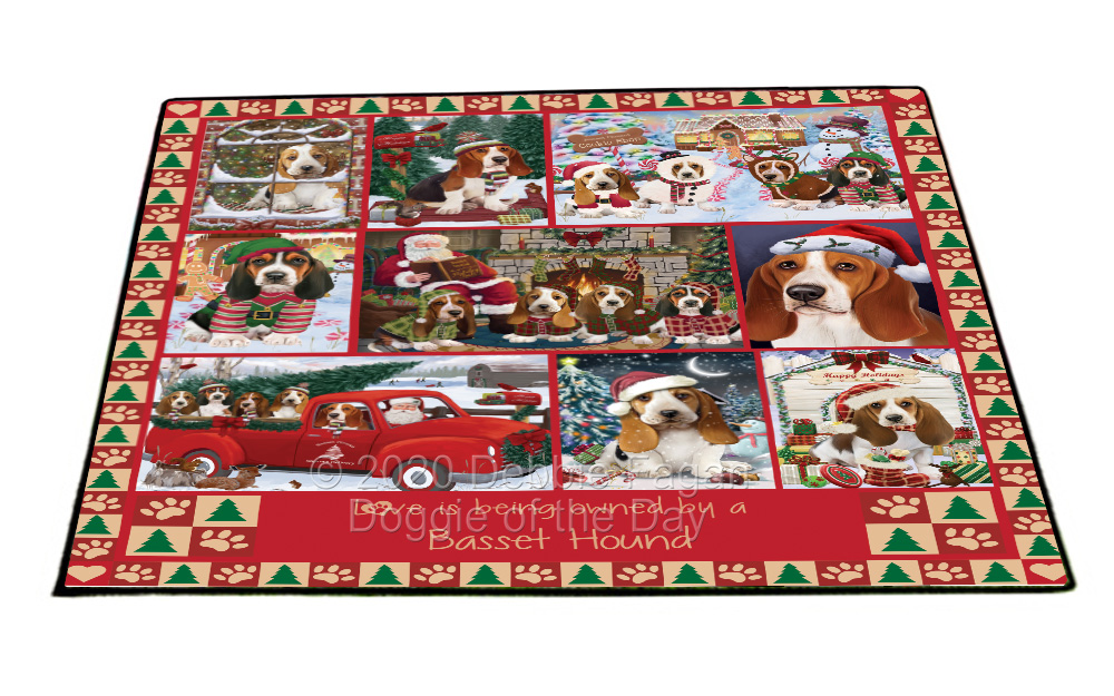 Basset Hound Dog Floor Mat Personalized Pet Door Mat Valentine Day NWT - Picture 20 of 44