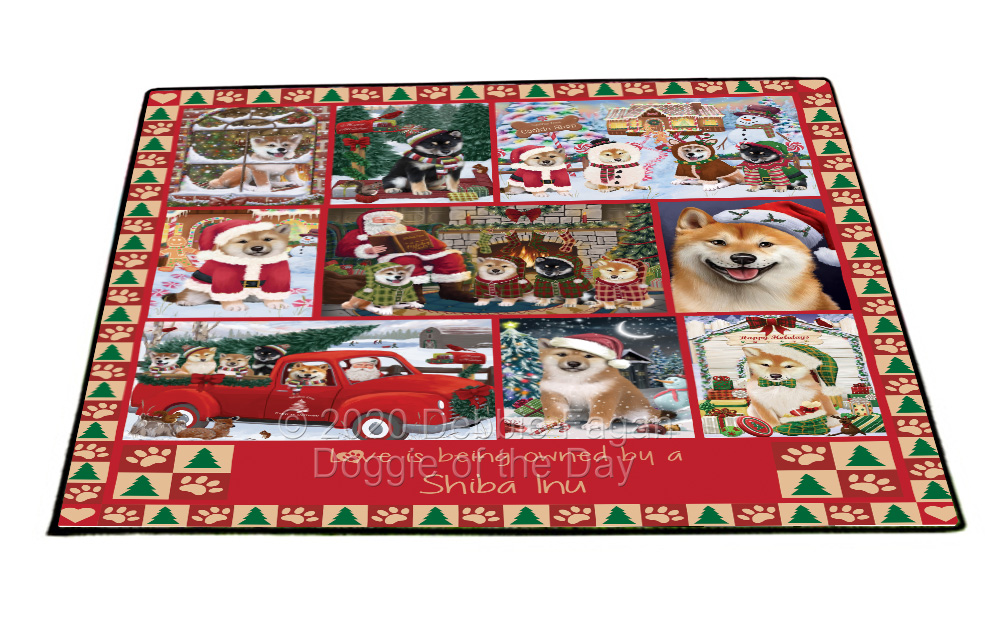 Shiba Inu Dog Floor Mat Personalized Pet Door Mat Valentine Day NWT - Picture 23 of 46