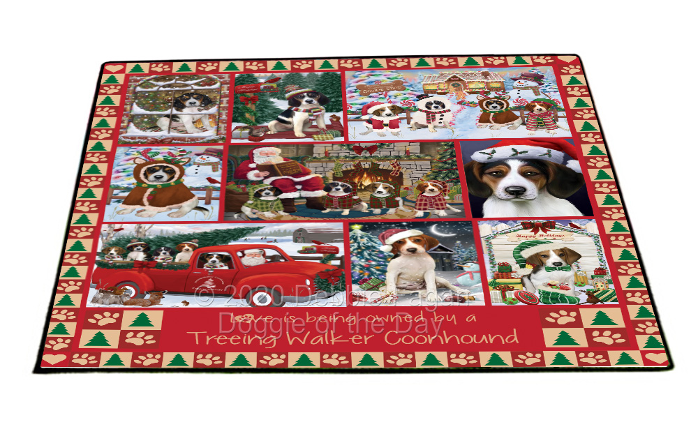 Treeing Walker Coonhound Dog Floor Mat Personalized Door Mat Valentine Day NWT - Picture 21 of 45