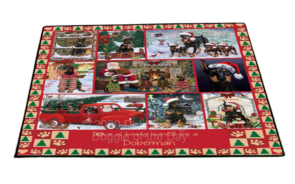 Doberman Pinscher Dog Floor Mat Personalize Pet Door Mat Valentine Day NWT - Picture 23 of 52