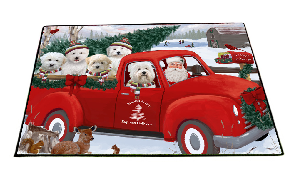 Coton De Tulear Dog Floor Mat Personalized Pet Door Mat Valentine Day NWT - Picture 10 of 40