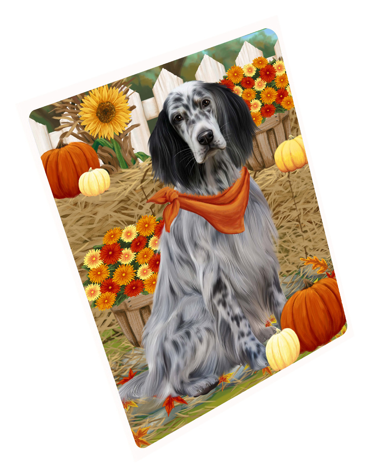 Herbst Herbst Gruß Hund Katze Haustier Foto Kühlschrank Magnet 8,7x11,5 Zoll - Bild 141 von 159