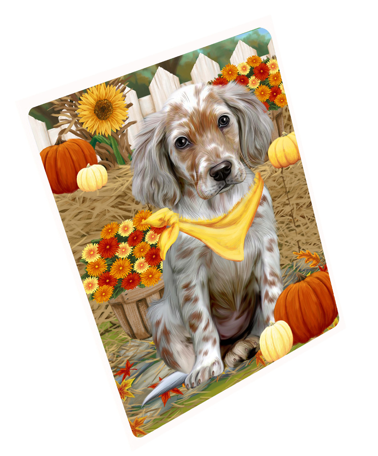 Herbst Herbst Gruß Hund Katze Haustier Foto Kühlschrank Magnet 8,7x11,5 Zoll - Bild 142 von 159