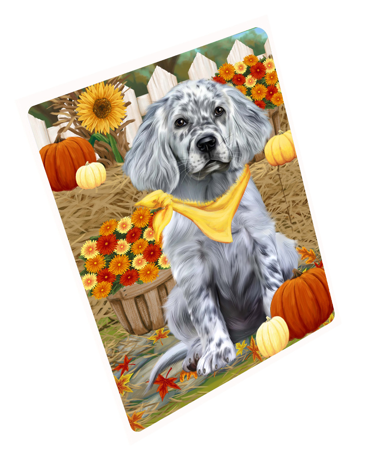 Herbst Herbst Gruß Hund Katze Haustier Foto Kühlschrank Magnet 8,7x11,5 Zoll - Bild 143 von 159