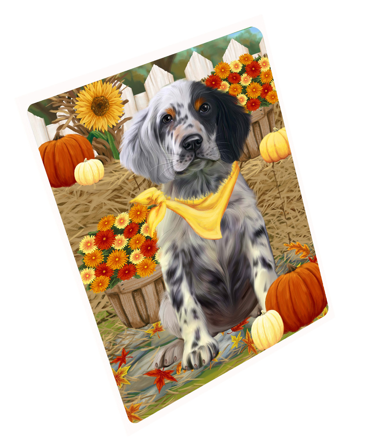 Herbst Herbst Gruß Hund Katze Haustier Foto Kühlschrank Magnet 8,7x11,5 Zoll - Bild 144 von 159