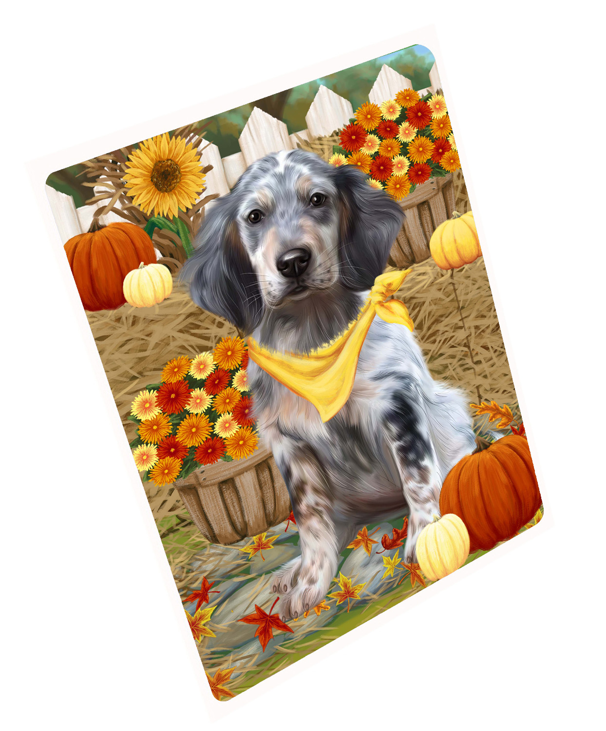 Herbst Herbst Gruß Hund Katze Haustier Foto Kühlschrank Magnet 8,7x11,5 Zoll - Bild 145 von 159
