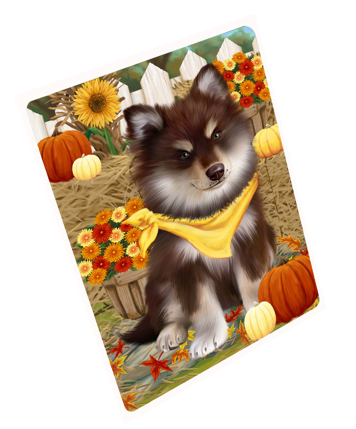Herbst Herbst Gruß Hund Katze Haustier Foto Kühlschrank Magnet 8,7x11,5 Zoll - Bild 147 von 159