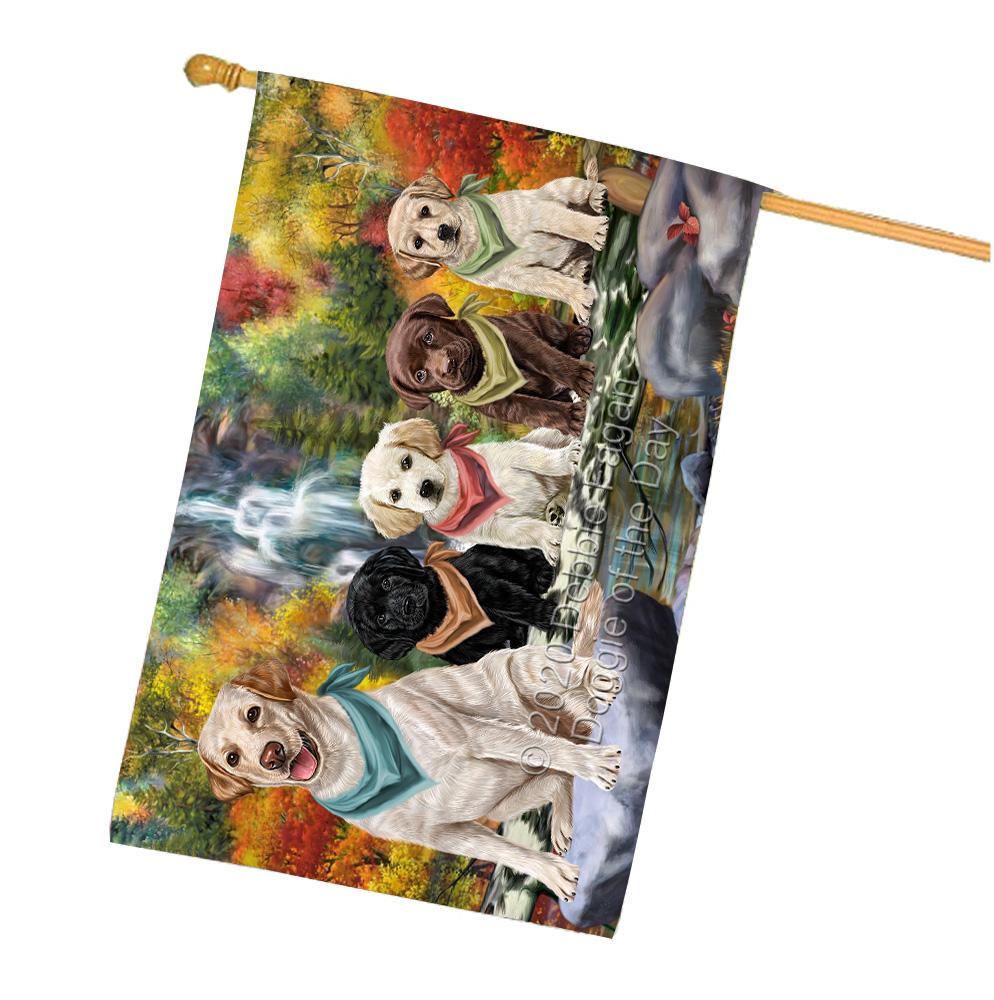 Labrador Dog House Flag Holiday Double Sided 28"x40" Many Designs NWT NEW - Picture 86 of 92
