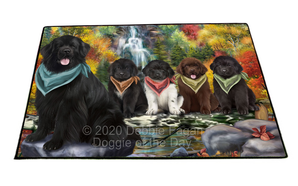 Newfoundland Dog Floor Mat Personalized Pet Door Mat Valentine Day NWT - Picture 28 of 31