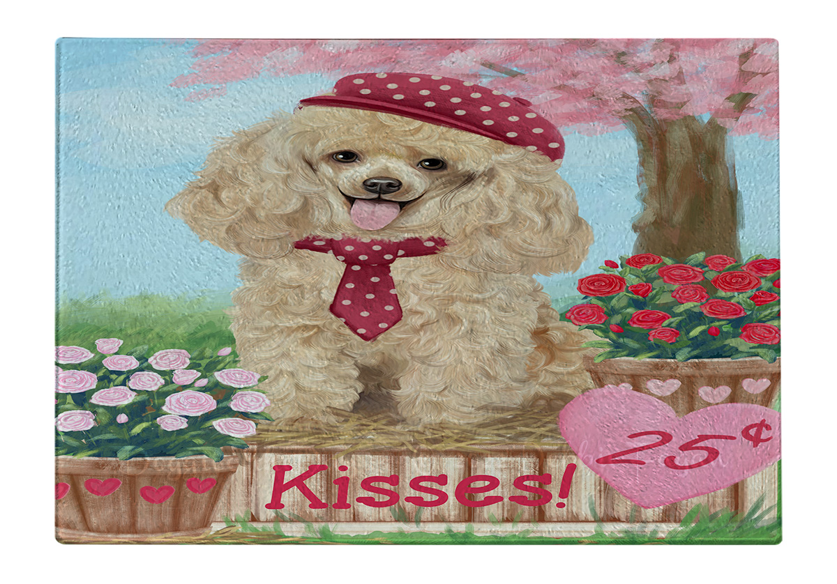 Tabla de cortar caniche perro vidrio templado cocina personalizada nueva con etiquetas - Imagen 73 de 133