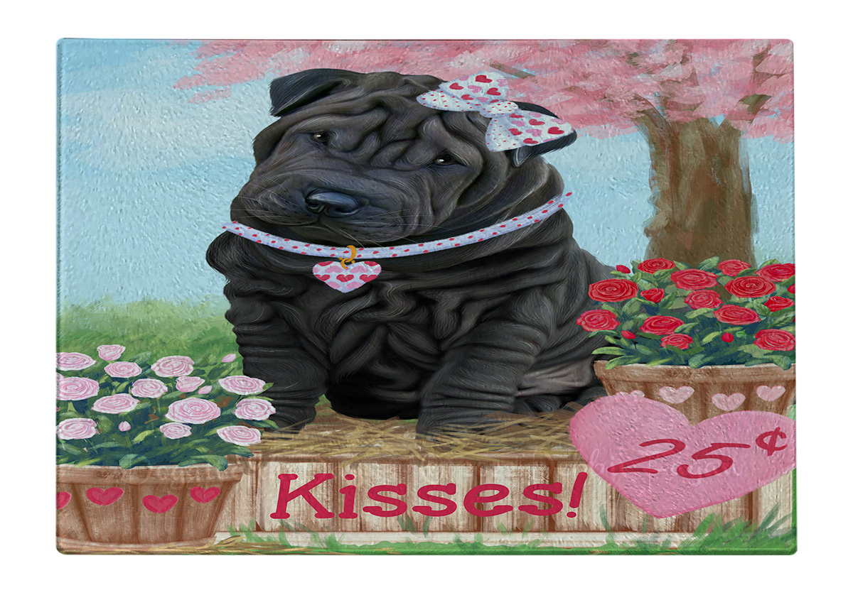 Shar Pei Dog Cutting Board Tempered Glass Personalized Kitchen Custom NWT - Picture 62 of 109