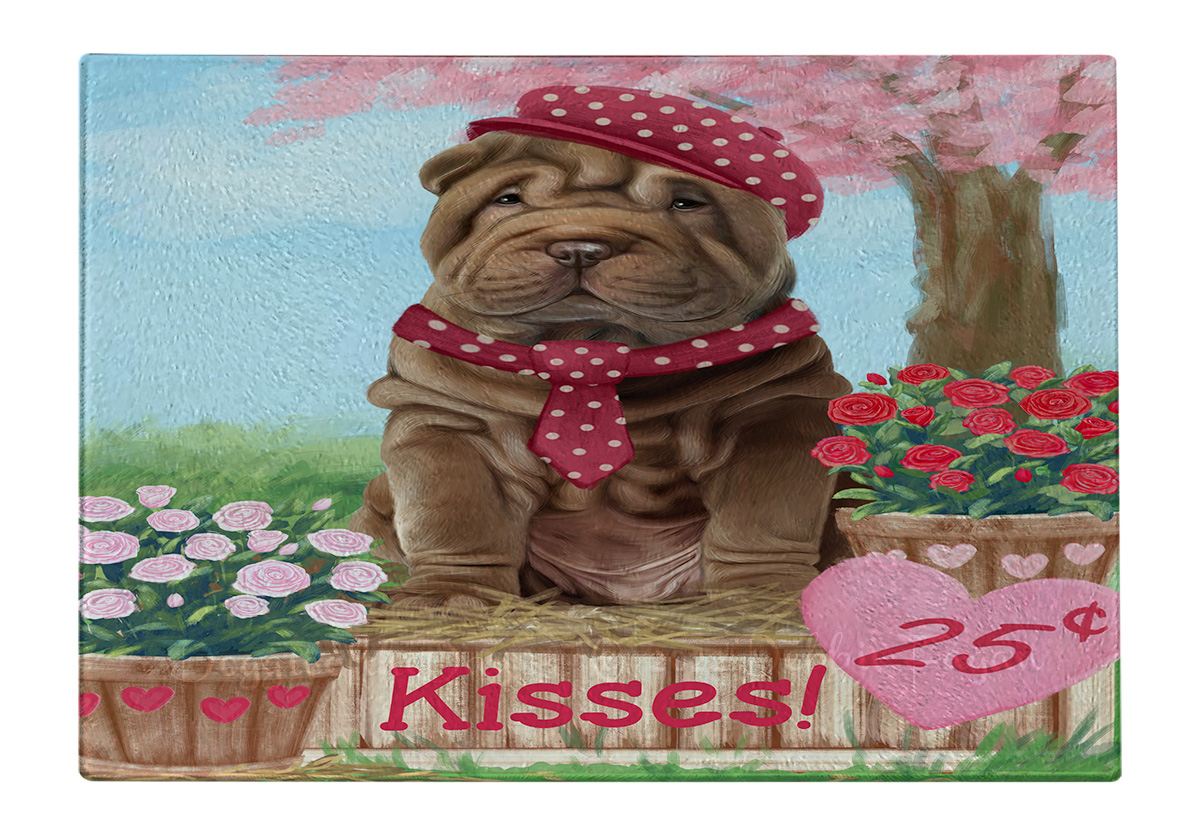 Shar Pei Dog Cutting Board Tempered Glass Personalized Kitchen Custom NWT - Picture 63 of 109