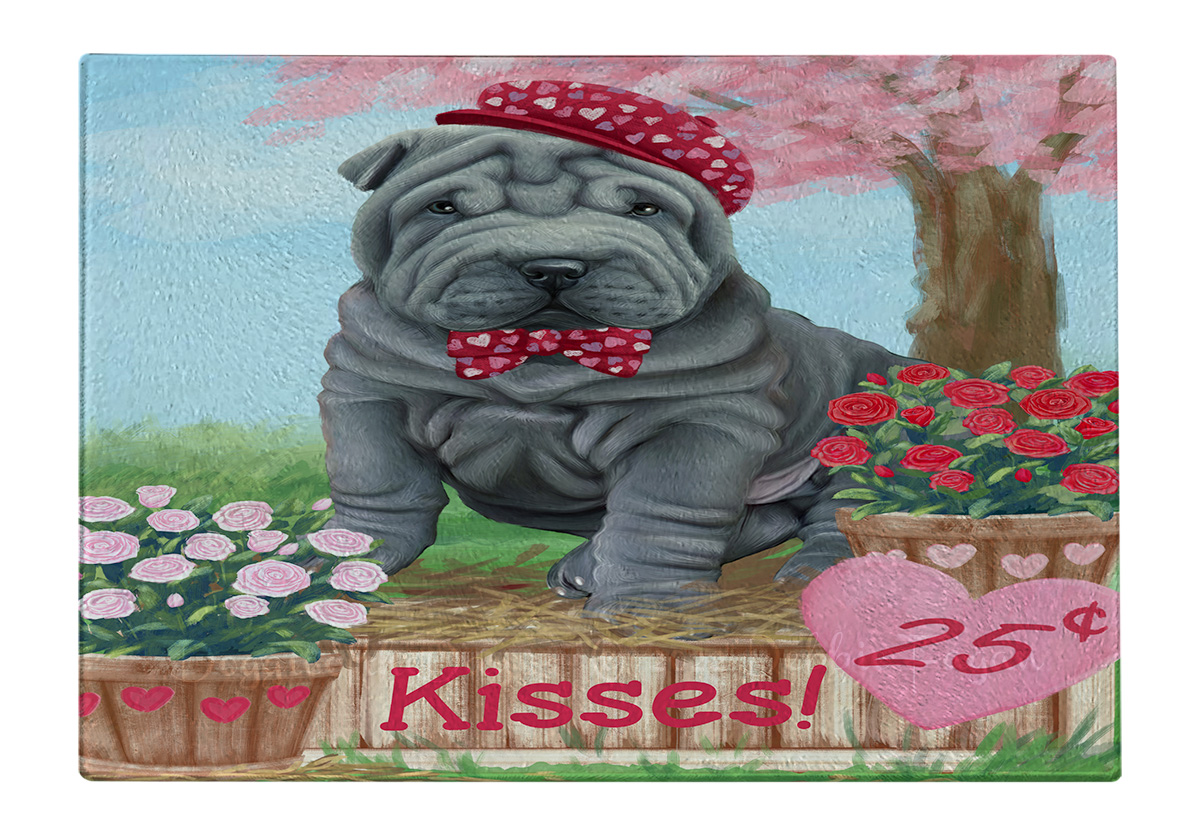 Shar Pei Dog Cutting Board Tempered Glass Personalized Kitchen Custom NWT - Picture 65 of 109