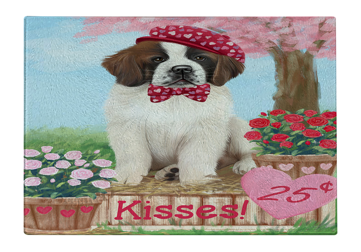Saint Bernard Dog Cutting Board Tempered Glass Personalized Kitchen Custom NWT - Picture 59 of 81