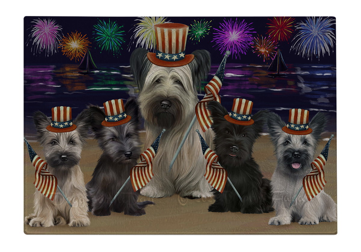 Skye Terrier Hund Schneidebrett Hartglas Personalisiert Küche Individuell Neu mit Etikett - Bild 11 von 72