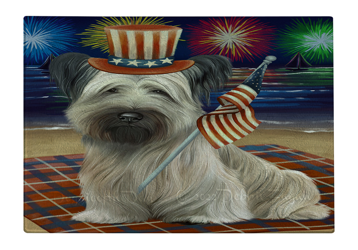 Skye Terrier Hund Schneidebrett Hartglas Personalisiert Küche Individuell Neu mit Etikett - Bild 43 von 72