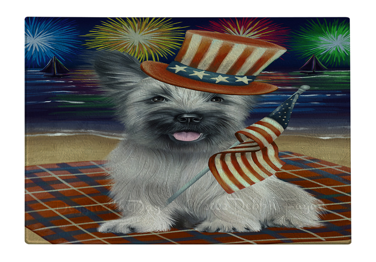 Skye Terrier Hund Schneidebrett Hartglas Personalisiert Küche Individuell Neu mit Etikett - Bild 44 von 72