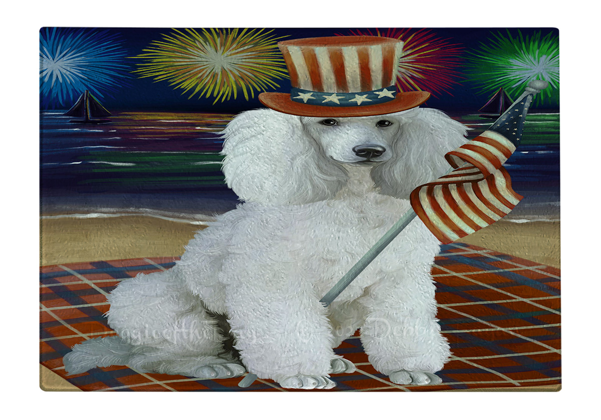 Tabla de cortar caniche perro vidrio templado cocina personalizada nueva con etiquetas - Imagen 67 de 133