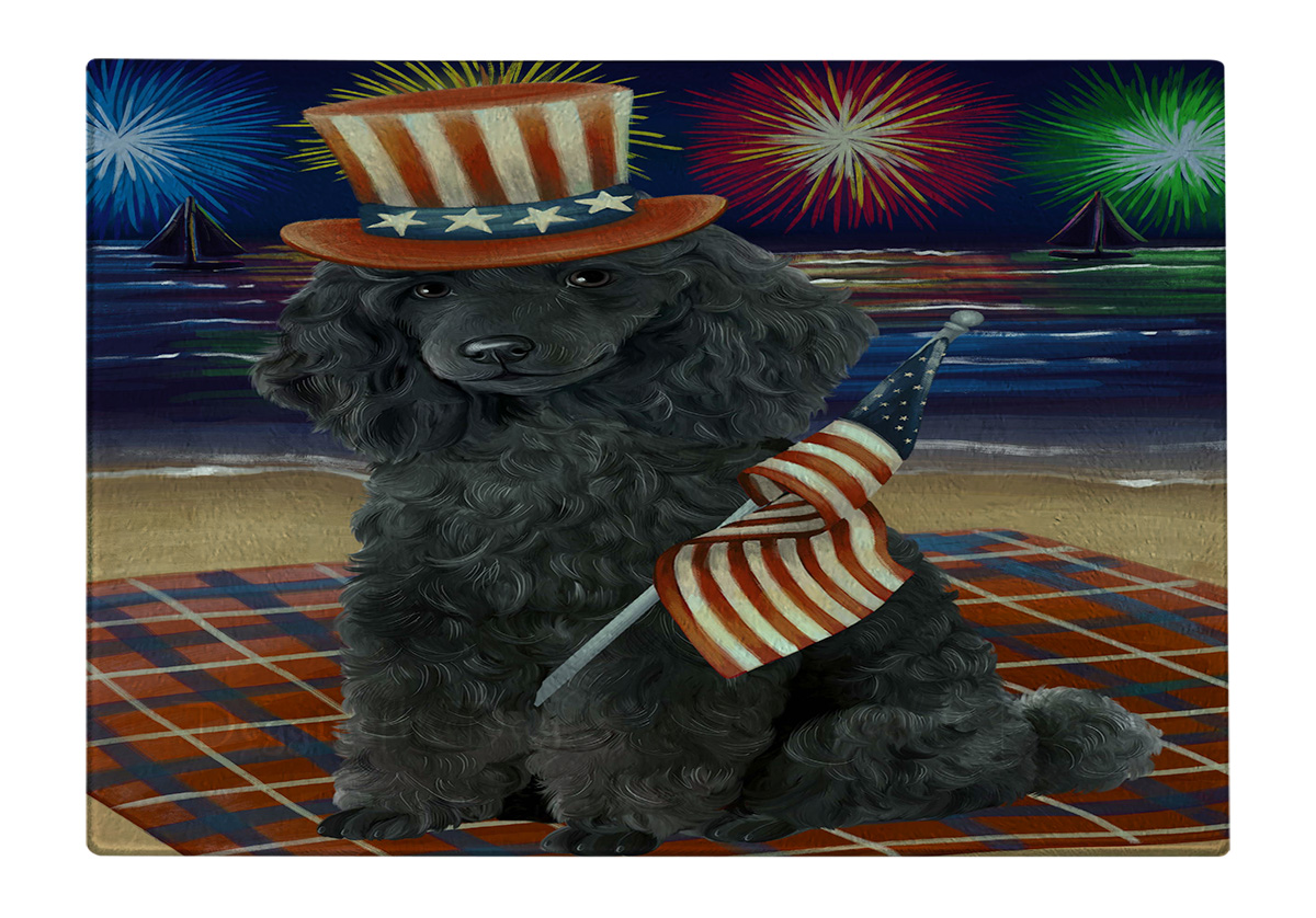 Tabla de cortar caniche perro vidrio templado cocina personalizada nueva con etiquetas - Imagen 69 de 133