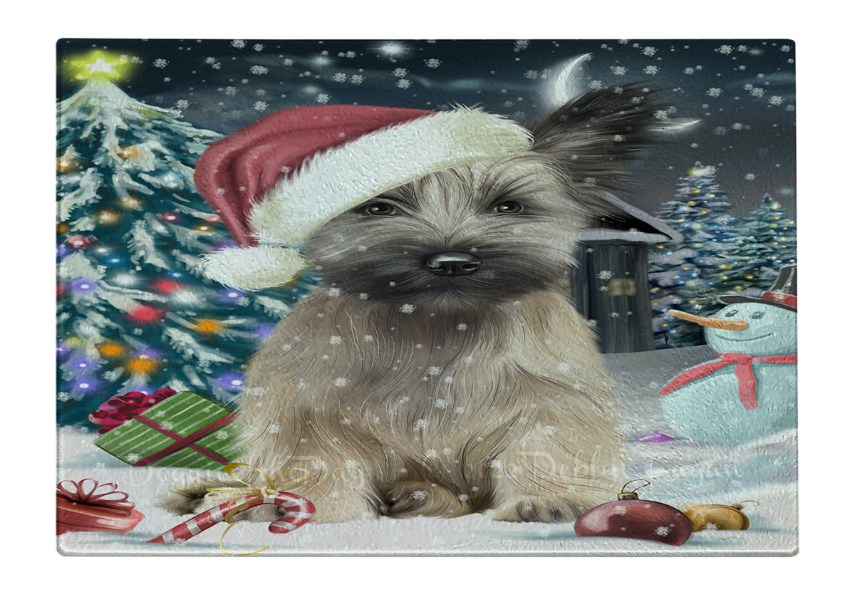 Skye Terrier Hund Schneidebrett Hartglas Personalisiert Individuell Weihnachten Neu mit Etikett - Bild 52 von 53
