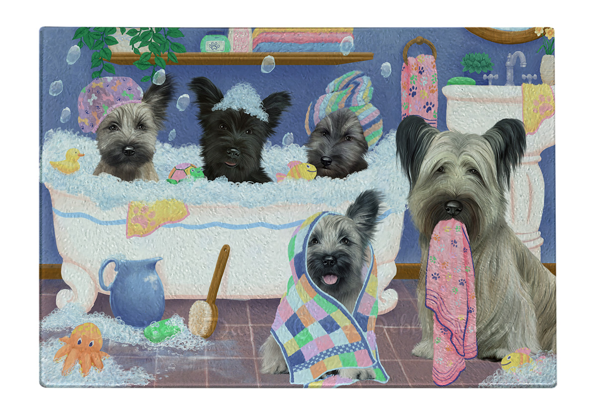 Skye Terrier Hund Schneidebrett Hartglas Personalisiert Küche Individuell Neu mit Etikett - Bild 14 von 72