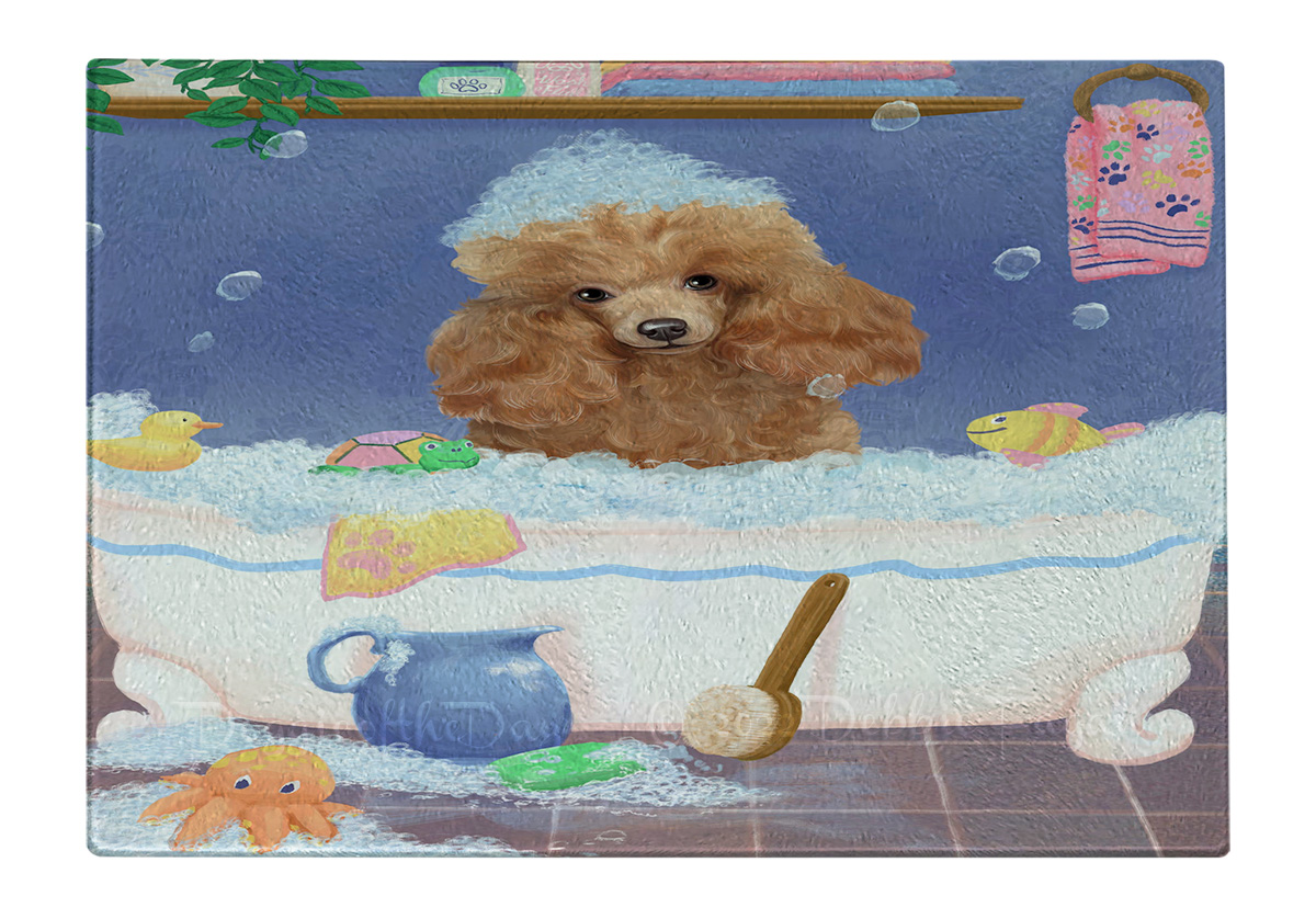 Tabla de cortar caniche perro vidrio templado cocina personalizada nueva con etiquetas - Imagen 76 de 133
