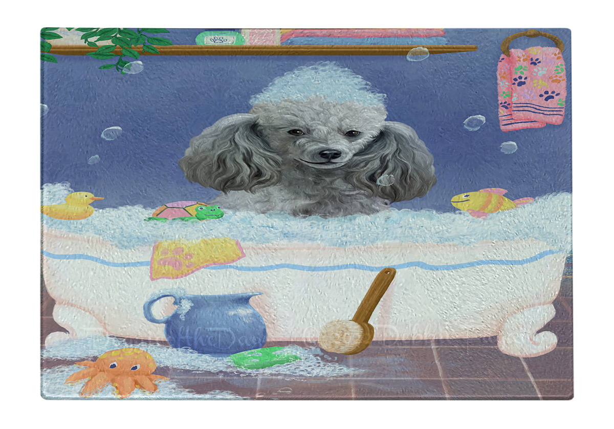 Tabla de cortar caniche perro vidrio templado cocina personalizada nueva con etiquetas - Imagen 77 de 133