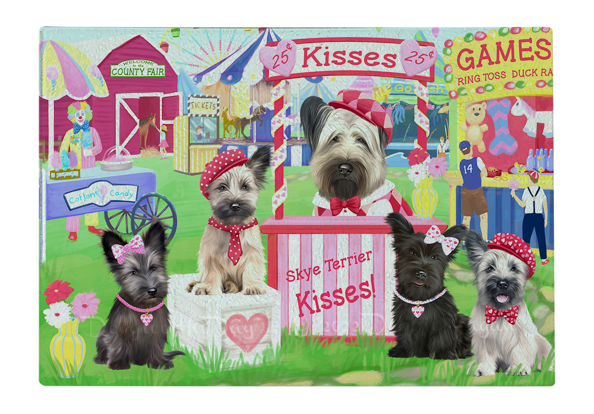 Skye Terrier Hund Schneidebrett Hartglas Personalisiert Küche Individuell Neu mit Etikett - Bild 16 von 72