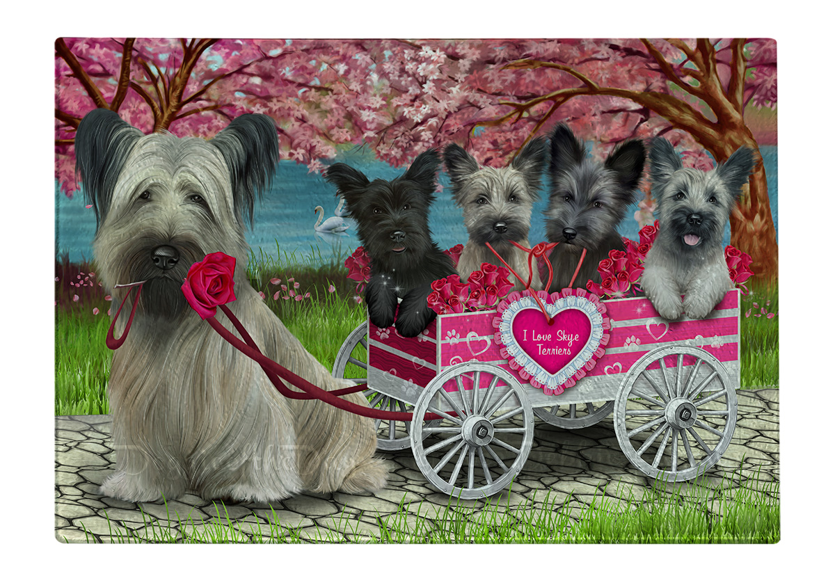 Skye Terrier Hund Schneidebrett Hartglas Personalisiert Küche Individuell Neu mit Etikett - Bild 17 von 72