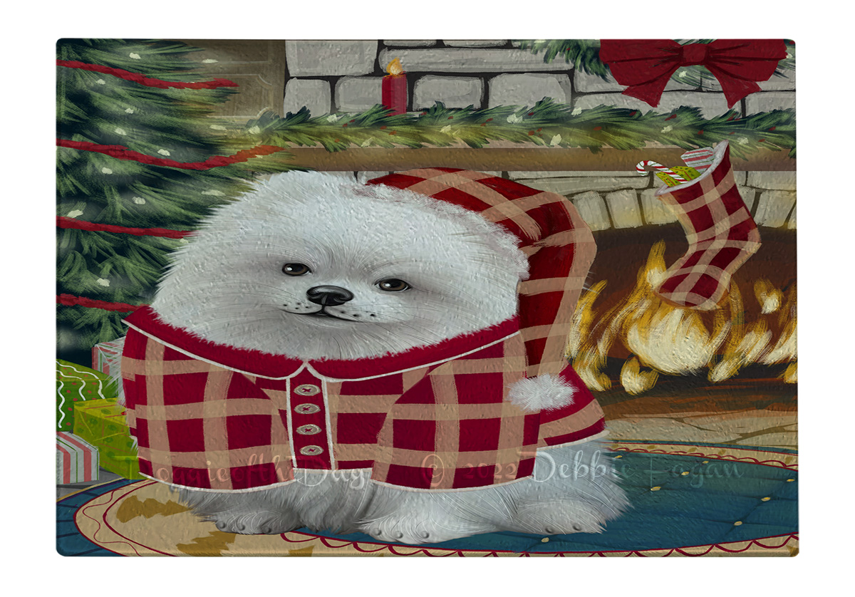 Pomeranian, Red Cutting Board