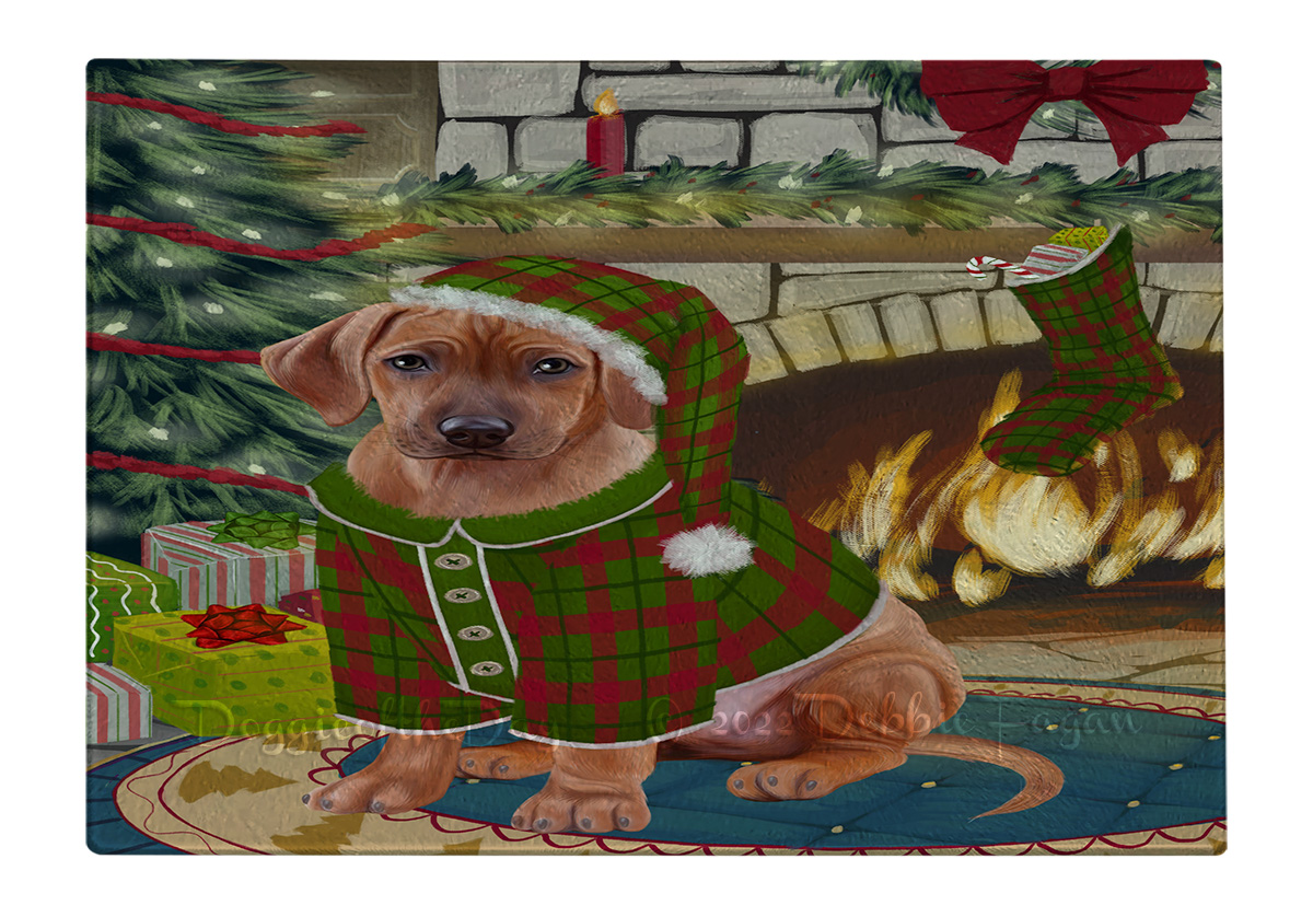Rhodesian Ridgeback Hund Schneidebrett Hartglas personalisiert Weihnachten Neu mit Etikett - Bild 39 von 58