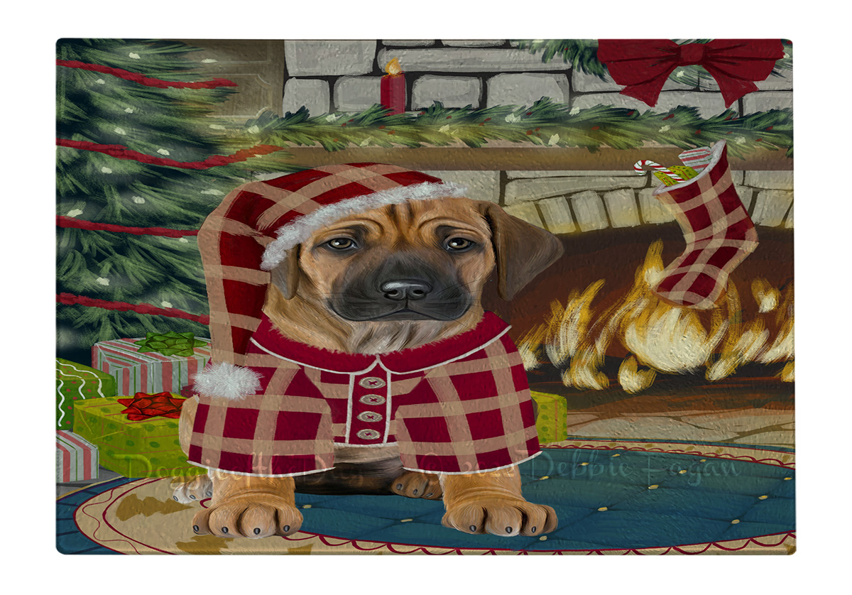 Rhodesian Ridgeback Hund Schneidebrett Hartglas personalisiert Weihnachten Neu mit Etikett - Bild 40 von 58