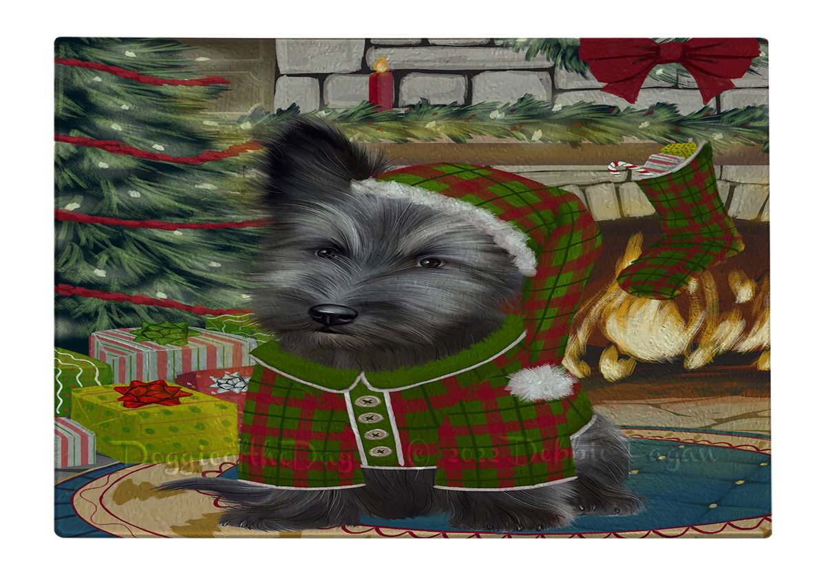 Skye Terrier Hund Schneidebrett Hartglas Personalisiert Individuell Weihnachten Neu mit Etikett - Bild 34 von 53
