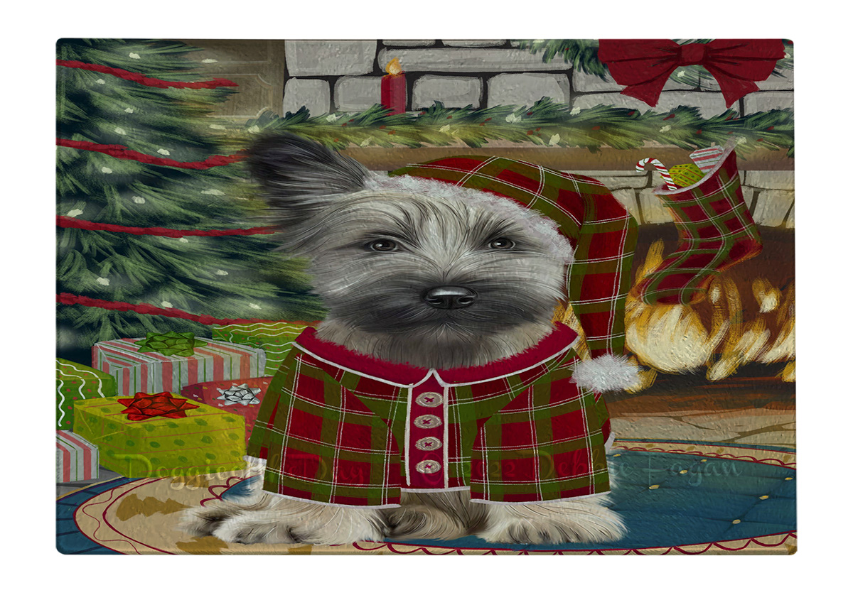 Skye Terrier Hund Schneidebrett Hartglas Personalisiert Individuell Weihnachten Neu mit Etikett - Bild 35 von 53
