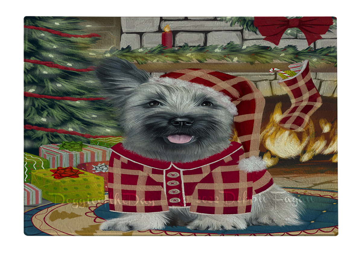 Skye Terrier Hund Schneidebrett Hartglas Personalisiert Individuell Weihnachten Neu mit Etikett - Bild 36 von 53