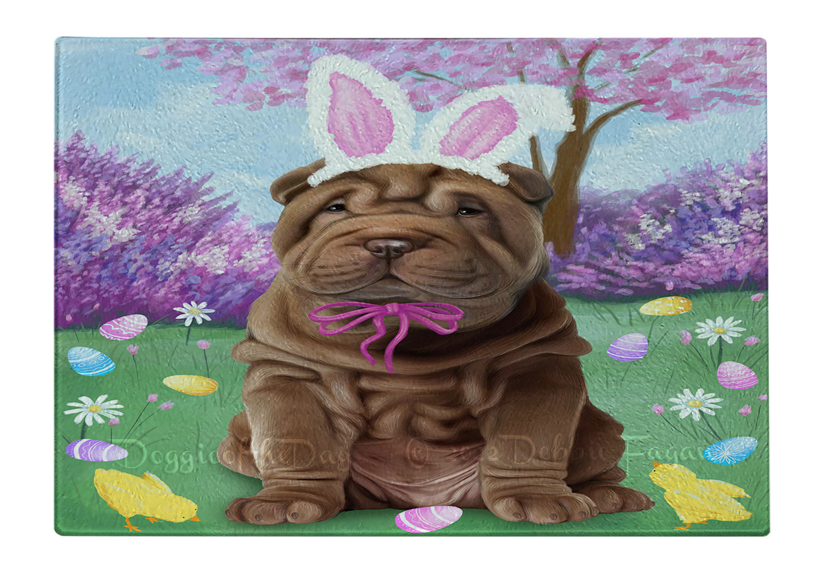 Shar Pei Dog Cutting Board Tempered Glass Personalized Kitchen Custom NWT - Picture 71 of 109