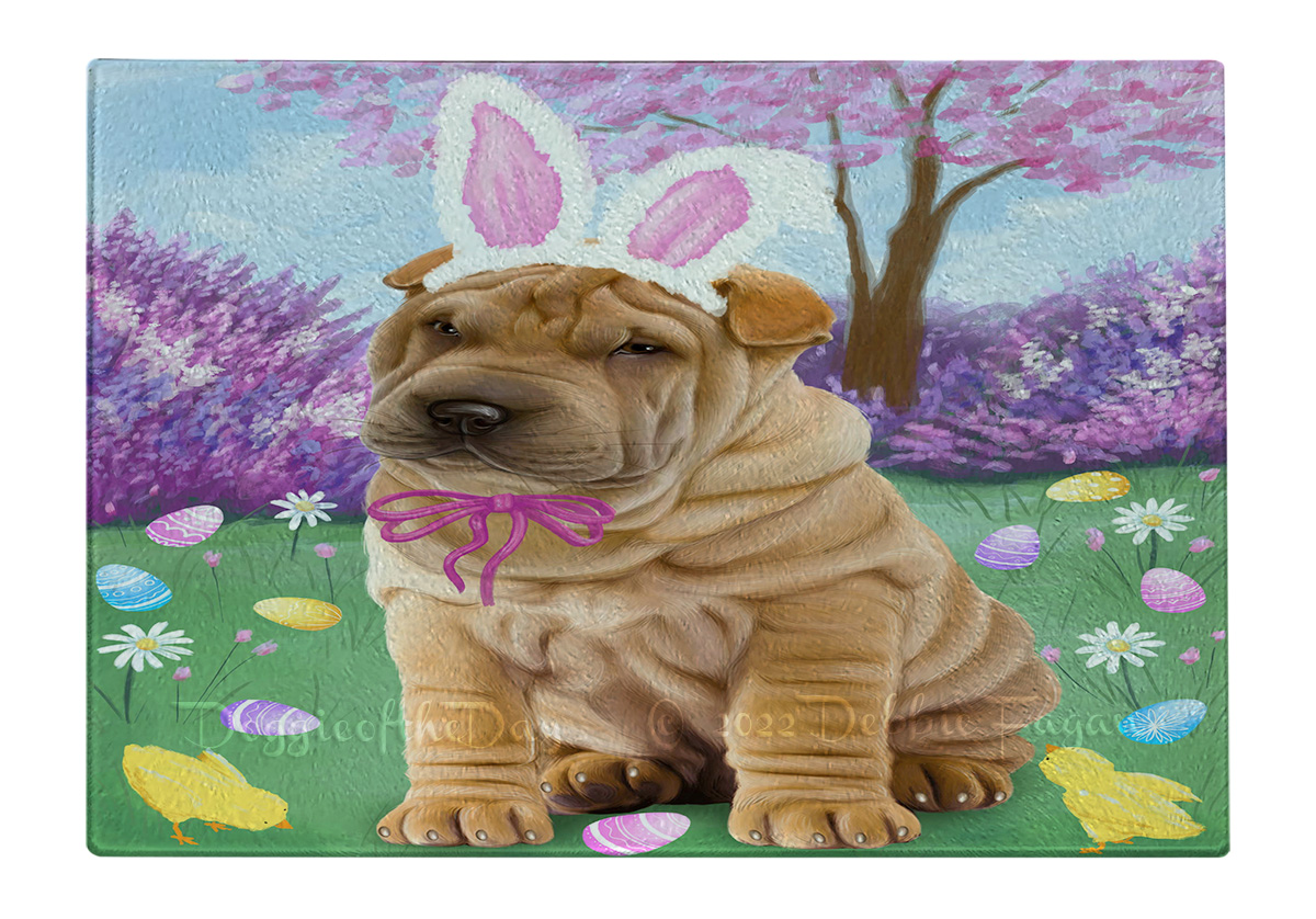 Shar Pei Dog Cutting Board Tempered Glass Personalized Kitchen Custom NWT - Picture 74 of 109