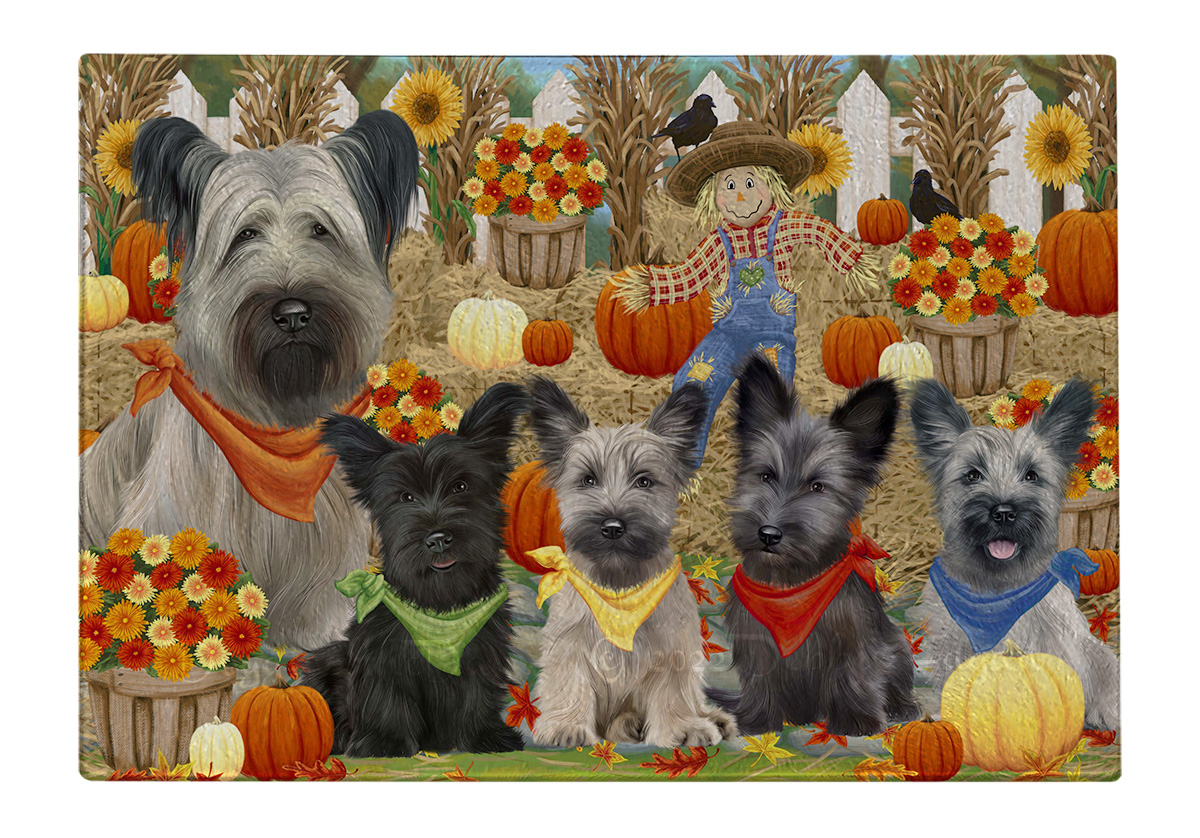 Skye Terrier Hund Schneidebrett Hartglas Personalisiert Küche Individuell Neu mit Etikett - Bild 21 von 72