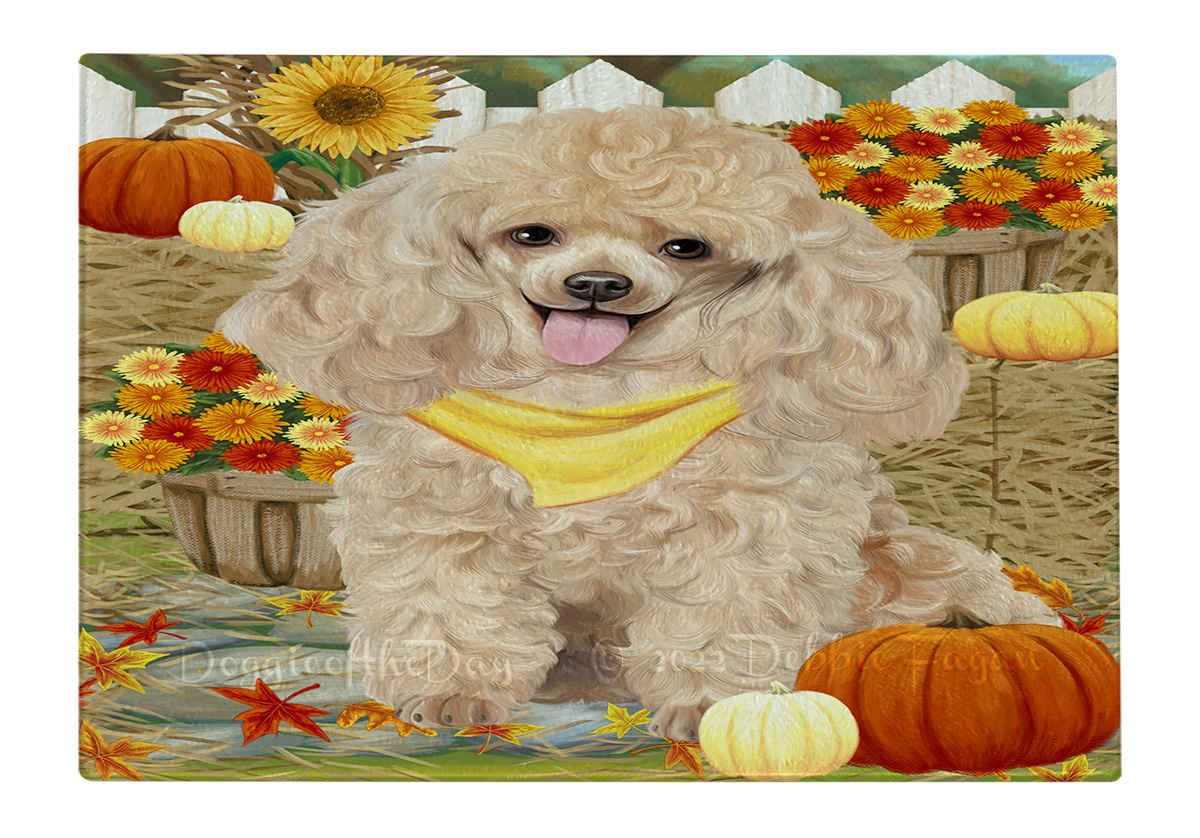 Tabla de cortar caniche perro vidrio templado cocina personalizada nueva con etiquetas - Imagen 53 de 133