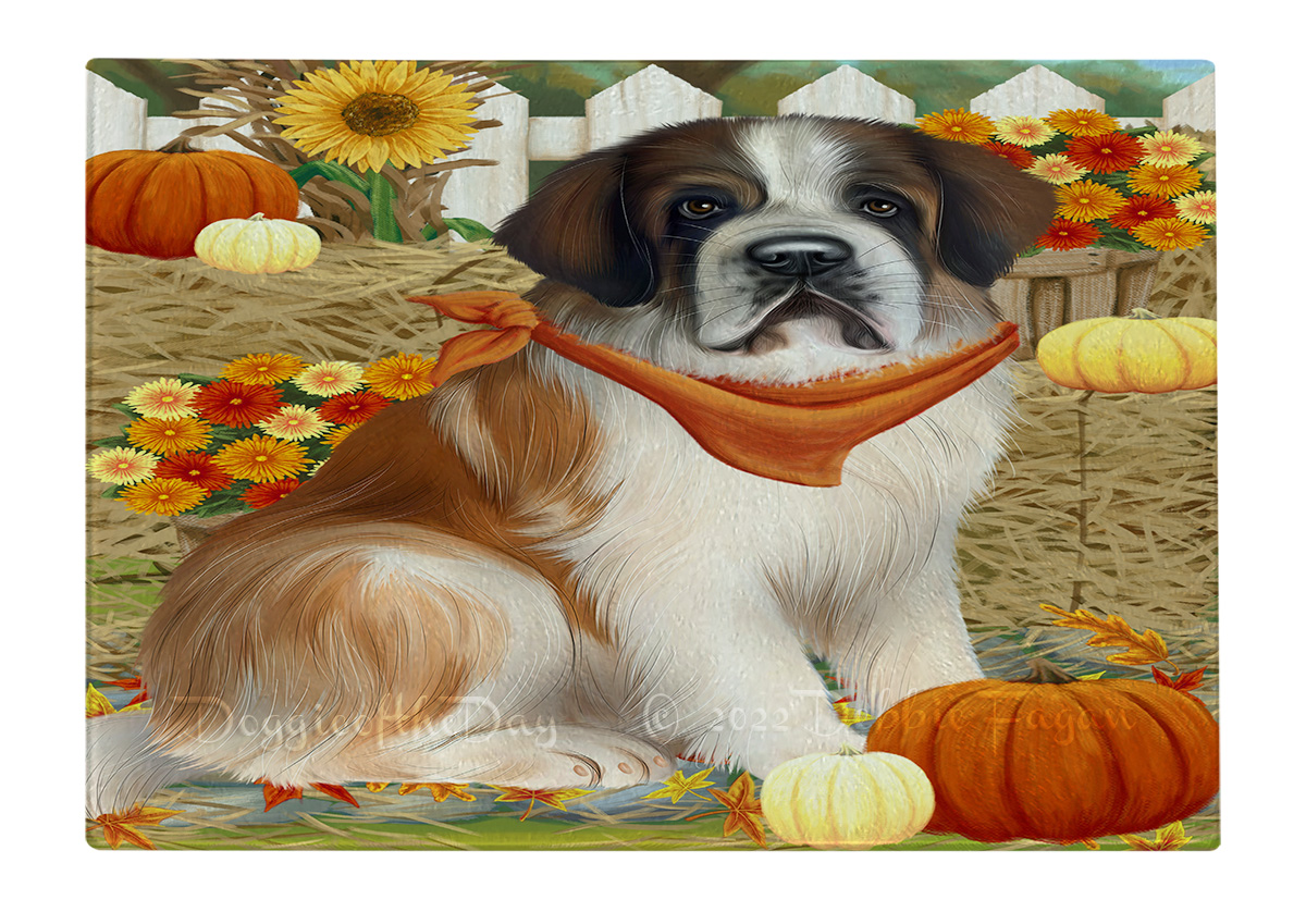 Saint Bernard Dog Cutting Board Tempered Glass Personalized Kitchen Custom NWT - Picture 47 of 81