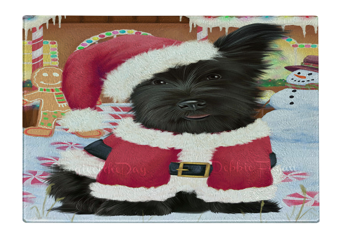 Skye Terrier Hund Schneidebrett Hartglas Personalisiert Individuell Weihnachten Neu mit Etikett - Bild 15 von 53