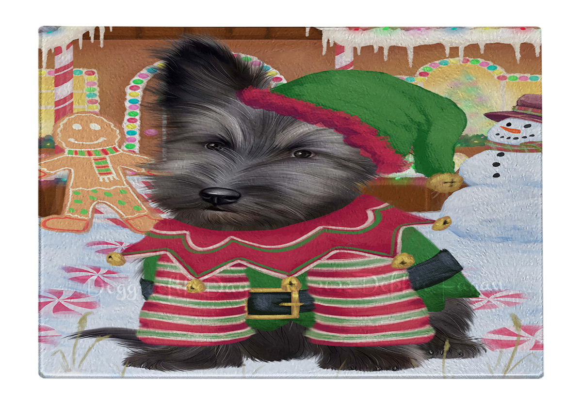 Skye Terrier Hund Schneidebrett Hartglas Personalisiert Individuell Weihnachten Neu mit Etikett - Bild 17 von 53