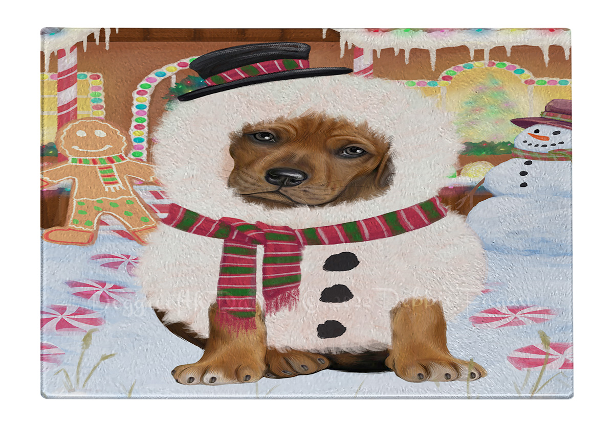Rhodesian Ridgeback Hund Schneidebrett Hartglas personalisiert Weihnachten Neu mit Etikett - Bild 17 von 58