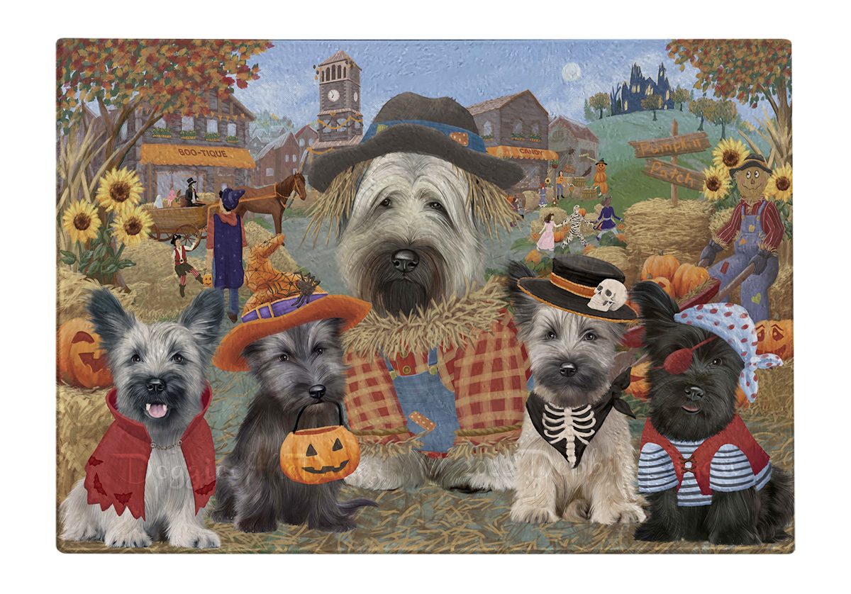 Skye Terrier Hund Schneidebrett Hartglas Personalisiert Küche Individuell Neu mit Etikett - Bild 24 von 72